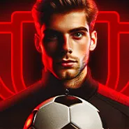 Ficha de eFootball con un jugador y un balón